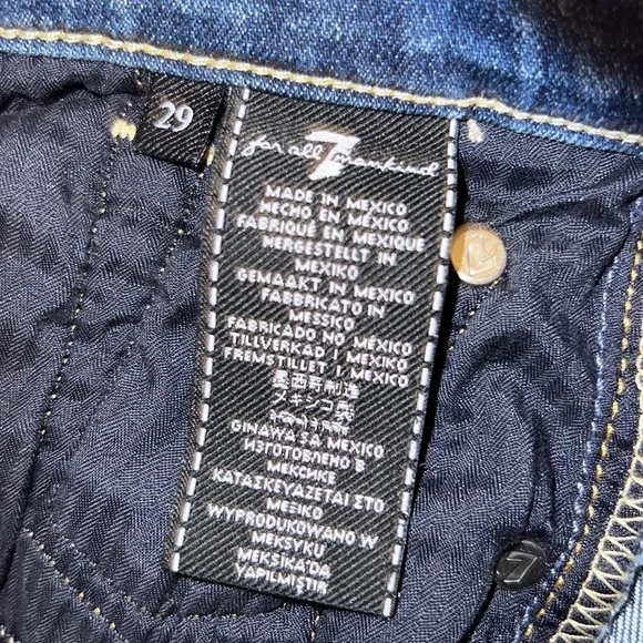 7 for all mankind Josefina Darkwash denim - Picture 3 of 7